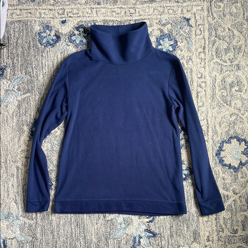 Melly M Blue Turtleneck Sweater Knit Long Sleeve